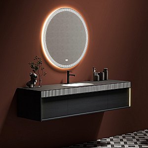 Тумба с раковиной Black&White Universe U950.1600 матовый античный серый для ванной в интернет-магазине Sanbest