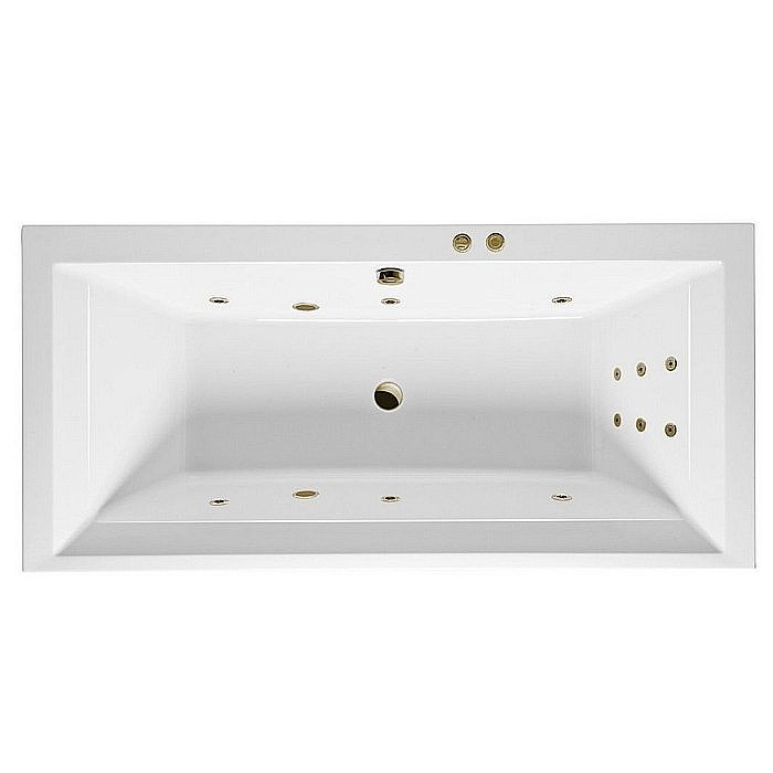 Ванна акриловая EXCELLENT Crown Grand LINE WAEX.CRG19.LINE.BR 190x90 белая с гидромассажем купить в интернет-магазине Sanbest
