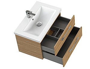 Мебель для ванной подвесная Cersanit LARA 70 орех для ванной в интернет-магазине Sanbest