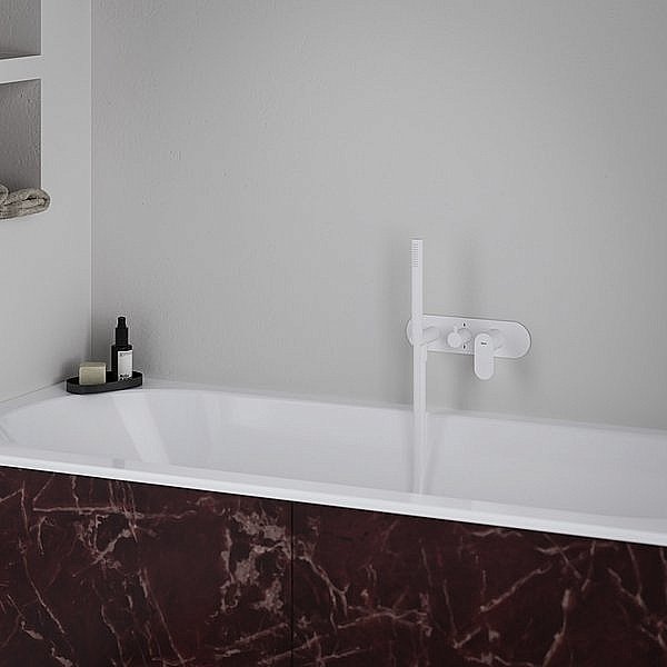 Смеситель для душа Ravak Eleganta X070263 белый вельвет купить в интернет-магазине сантехники Sanbest