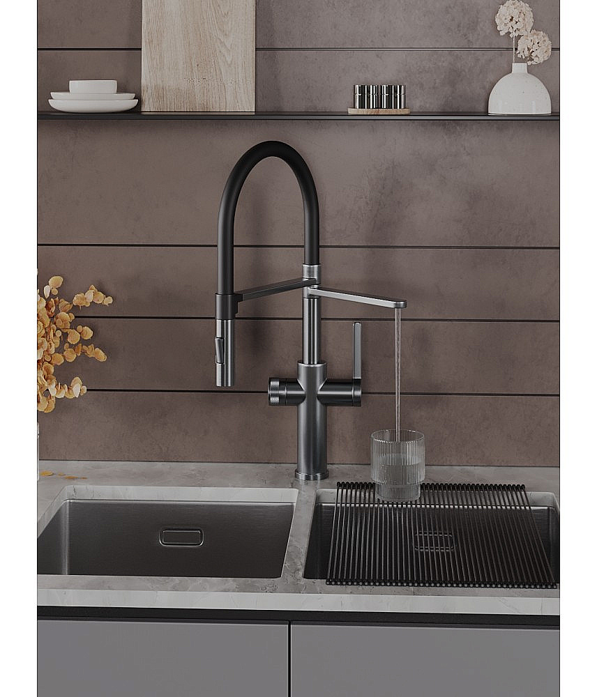 Смеситель для кухни Agger Elegant A3252555 оружейная сталь матовая купить в интернет-магазине сантехники Sanbest