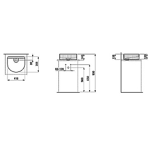 Раковина Laufen Sonar 8.1234.3.000.112.1 купить в интернет-магазине Sanbest