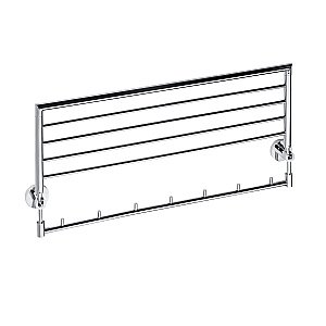 Полка для полотенец с крючками Bemeta Omega 104205162 купить в интернет-магазине сантехники Sanbest