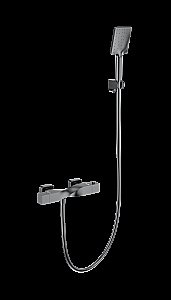 Смеситель для душа с термостатом WONZON & WOGHAND Twist WW-B2025-A-BGG темный графит купить в интернет-магазине сантехники Sanbest