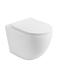 Унитаз приставной BelBagno Sfera-R BB2141CB-TOR/SC белый, безободковый, с крышкой микролифт, слив-торнадо купить в интернет-магазине Sanbest