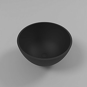 Раковина накладная WhiteCross Amethyst 50 0711.050050.201 черная матовая купить в интернет-магазине Sanbest