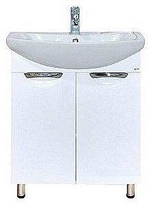 Тумба с раковиной напольная Misty Лаванда 70 белая для ванной в интернет-магазине Sanbest