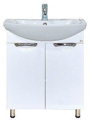 Тумба с раковиной напольная Misty Лаванда 70 белая для ванной в интернет-магазине Sanbest