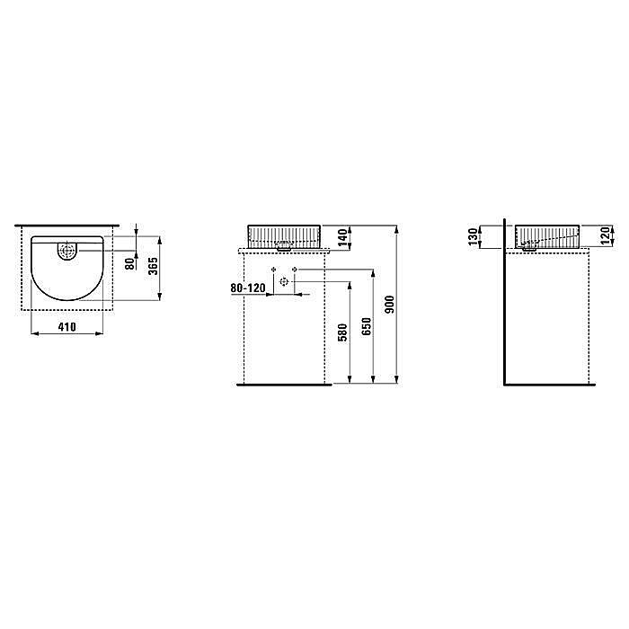 Раковина Laufen Sonar 8.1234.3.000.112.1 купить в интернет-магазине Sanbest