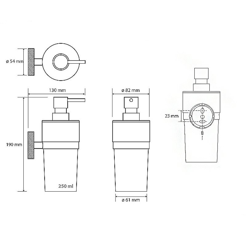 Диспенсер Bemeta Stella 166109017 хром купить в интернет-магазине сантехники Sanbest