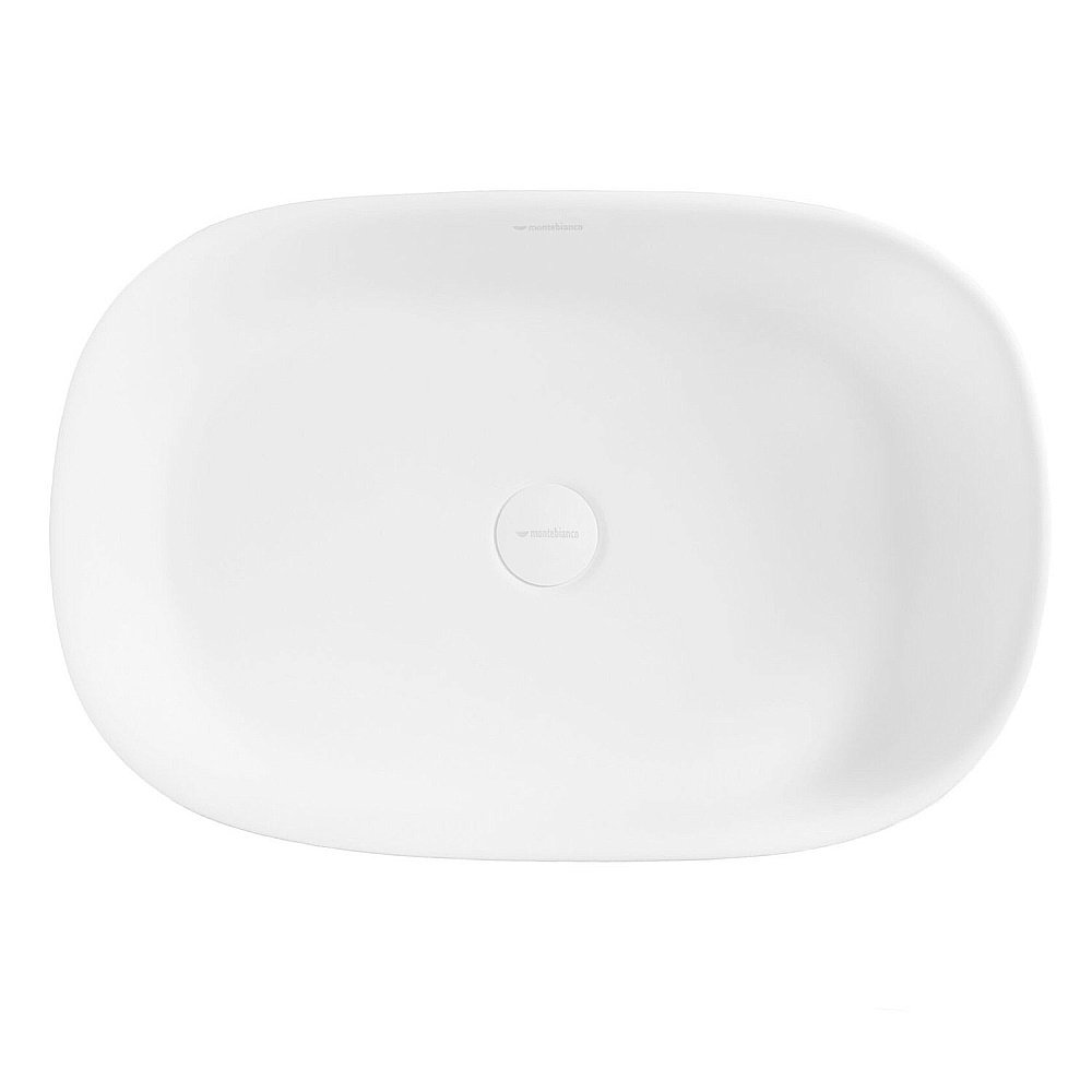 Раковина накладная Montebianco CONCA 12020 белая матовая купить в интернет-магазине Sanbest