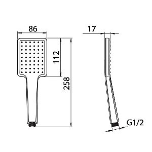 Душевая лейка Iddis Slide SLI1F0Gi18 купить в интернет-магазине сантехники Sanbest