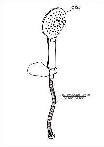 Душевой гарнитур GPD DST56-S купить в интернет-магазине сантехники Sanbest