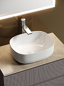 Тумба с раковиной Sancos SNOB T 80 со столешницей, Doha Soft для ванной в интернет-магазине Sanbest