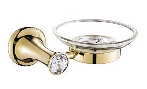 Мыльница CeramaLux Valencia 88504G золото купить в интернет-магазине сантехники Sanbest