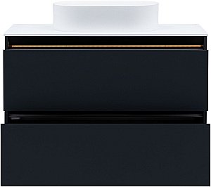 Тумба с раковиной Allen Brau Activity 100 1.34006.AM антрацит матовый/черный брашированный для ванной в интернет-магазине Sanbest