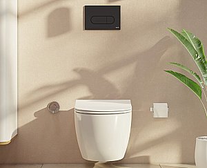 Инсталляция для унитаза Vitra V-Fix Core 800-1874 с черной матовой кнопкой купить в интернет-магазине сантехники Sanbest