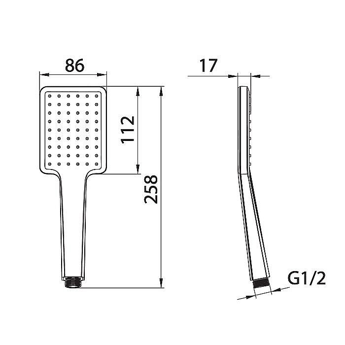 Душевая лейка Iddis Slide SLI1F0Gi18 купить в интернет-магазине сантехники Sanbest