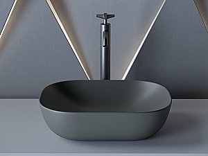 Раковина накладная Ceramica Nova Element CN6009MDH темный антрацит матовый купить в интернет-магазине Sanbest