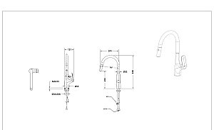 Смеситель для кухни Bravat JOYFUL F7428563CP-ENG хром купить в интернет-магазине сантехники Sanbest