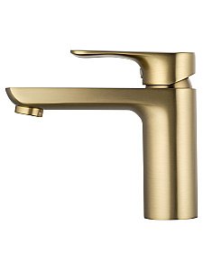 Смеситель для раковины WONZON & WOGHAND Line, Брашированное золото (WW-A40732-BG) купить в интернет-магазине сантехники Sanbest