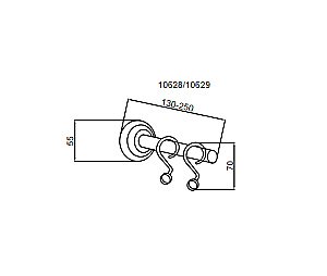 Карниз для ванны Boheme Imperiale 10420 золото купить в интернет-магазине сантехники Sanbest