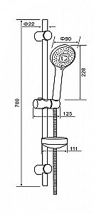 Набор смесителей Agger Move A0631100 хром купить в интернет-магазине сантехники Sanbest