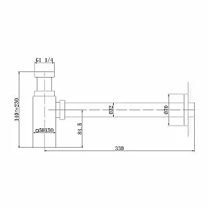 Сифон для раковины ABBER AF0031W белый матовый купить в интернет-магазине сантехники Sanbest