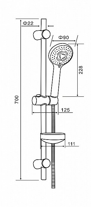 Набор смесителей Agger Move A0631100 хром купить в интернет-магазине сантехники Sanbest