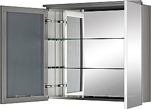 Зеркальный шкаф De Aqua Алюминиум 261754 100 серебро купить в интернет-магазине сантехники Sanbest
