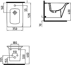 Биде подвесное Bien Lotus LTBA05401VD1W3000 купить в интернет-магазине Sanbest