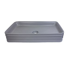 Раковина накладная Bronze de Luxe Trend 66,5 1363-MG серая матовая купить в интернет-магазине Sanbest