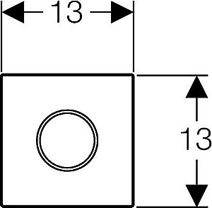 ИК привод смыва Geberit Sigma01 HyTronic 116.021.11.5 для писсуара 230 В цвет белый купить в интернет-магазине сантехники Sanbest
