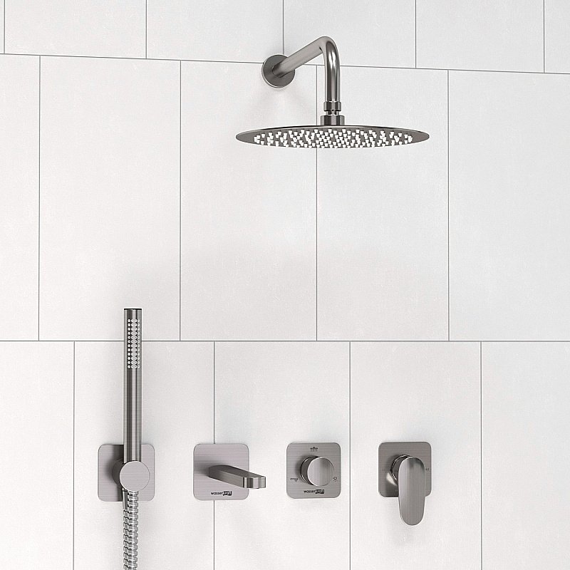 Душевая система WasserKRAFT Spree 1400 SET2841 никель купить в интернет-магазине сантехники Sanbest