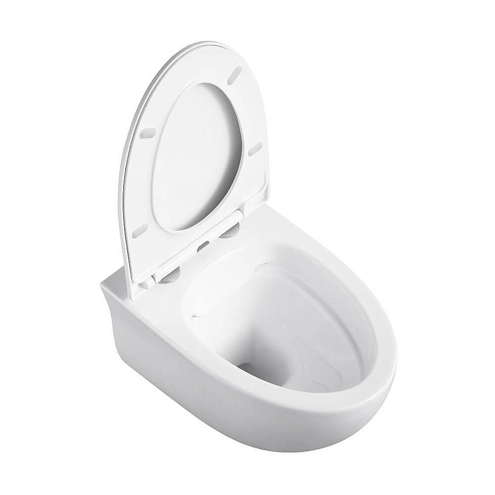 Унитаз подвесной Black&White UNIVERSE W-751 белый, безободковый купить в интернет-магазине Sanbest