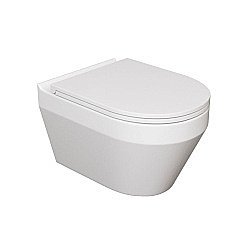 Унитаз Caprigo Modern Polo P-1403 безободковый, с крышкой микролифт, белый купить в интернет-магазине Sanbest