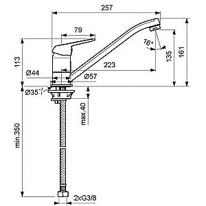 Смеситель для кухни Vidima Fine BA389AA купить в интернет-магазине сантехники Sanbest