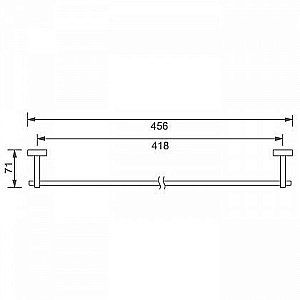 Полотенцедержатель Aquanet 4718 купить в интернет-магазине сантехники Sanbest