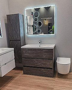 Тумба с раковиной Art&Max Family-M 90 напольная, железный камень для ванной в интернет-магазине Sanbest