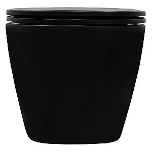 Унитаз подвесной Azario Grado 4551+AZ-0046N-MB с инсталляцией Loranto безободковый, с сиденьем микролифт, черный матовый купить в интернет-магазине Sanbest