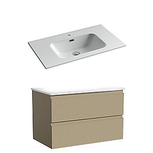 Тумба с раковиной Sancos FOLK FL80CP/CN7005 80 капучино для ванной в интернет-магазине Sanbest