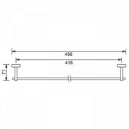 Полотенцедержатель Aquanet 4718 купить в интернет-магазине сантехники Sanbest