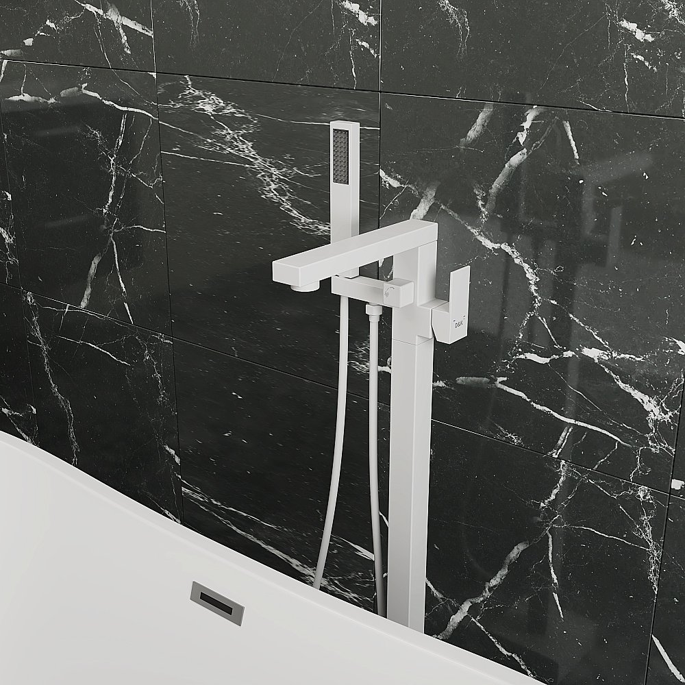 Смеситель для ванны D&K Bayern.Liszt DA1516008 белый матовый купить в интернет-магазине сантехники Sanbest