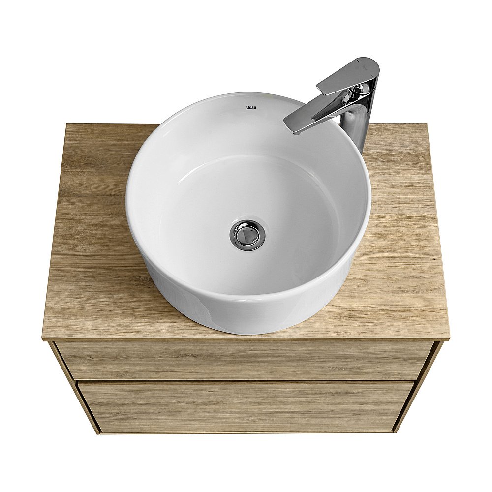 Тумба со столешницей Акватон Либерти 60 дуб эльвезия для ванной в интернет-магазине Sanbest