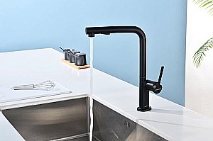 Смеситель для кухни Paulmark Neo Ne214419-AN антрацит купить в интернет-магазине сантехники Sanbest