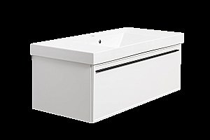 Тумба с раковиной LA FENICE Elba Bianco 100 белая для ванной в интернет-магазине Sanbest