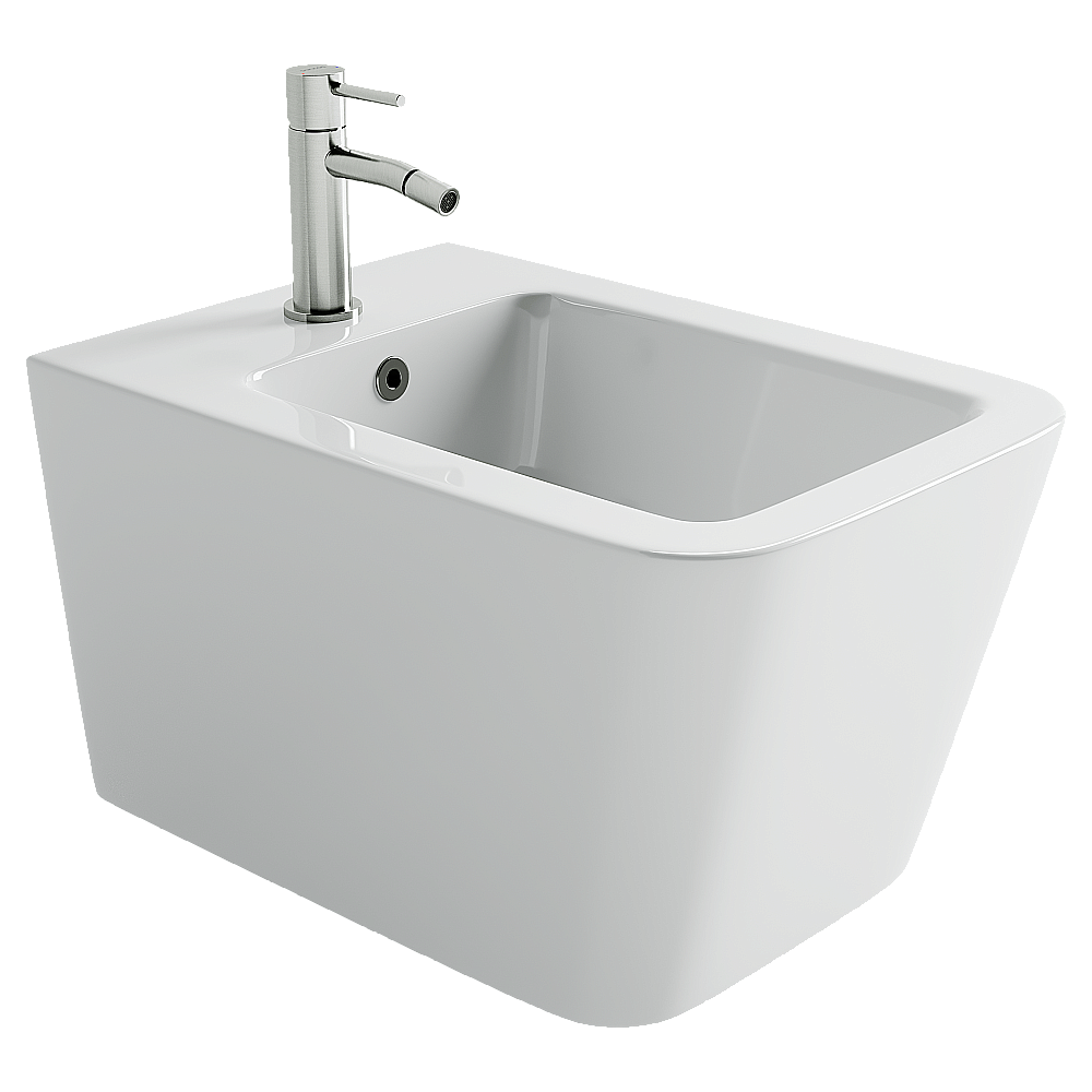 Биде подвесное Ceramica Nova Miro CN11004 белое купить в интернет-магазине Sanbest