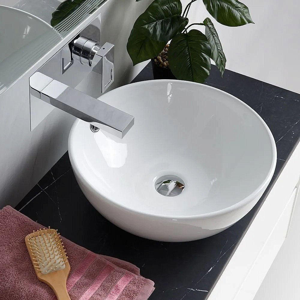 Раковина накладная Belbagno 43 BB1077 белая купить в интернет-магазине Sanbest