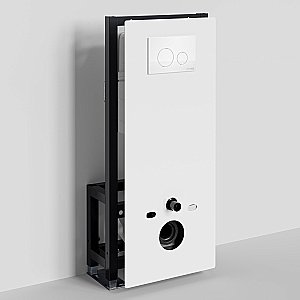 Инсталляция для унитаза WasserKraft Glan 66TLT.010.ME.WH.WH02 с белой кнопкой купить в интернет-магазине сантехники Sanbest