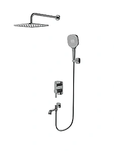 Душевая система Wonzon & Woghand Tetra WW-841224-BGM темный графит купить в интернет-магазине сантехники Sanbest